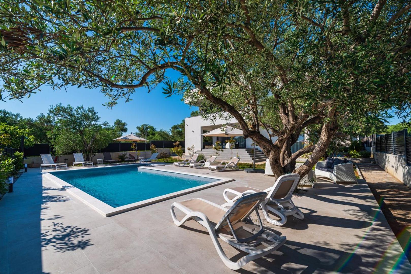 Crowonder Sun Dance Apartments With Heated Swimming Pool Seaview And Garden Sveti Filip i Jakov Bagian luar foto